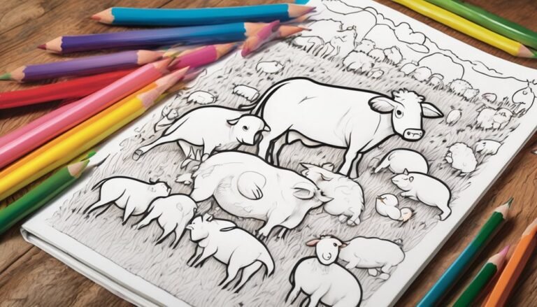 colorful farm animal fun