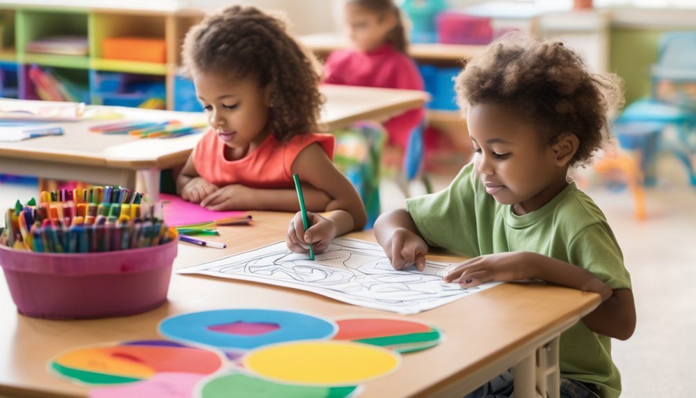 coloring enhances learning skills