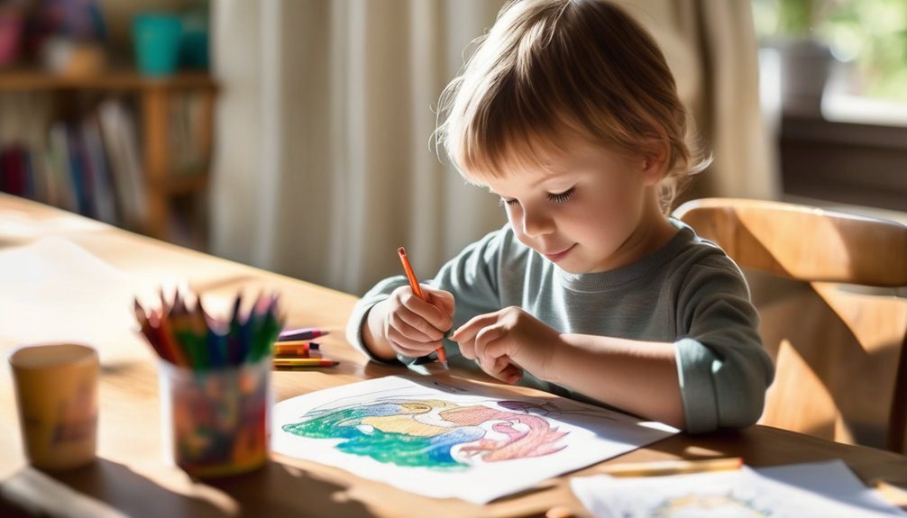 coloring enhances motor skills