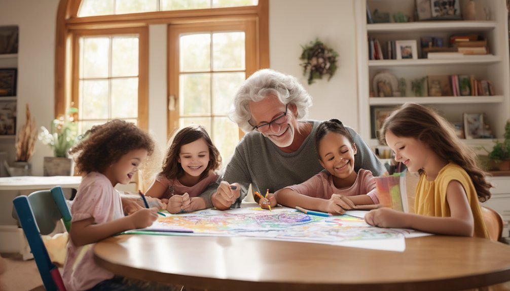 creative bonding through coloring