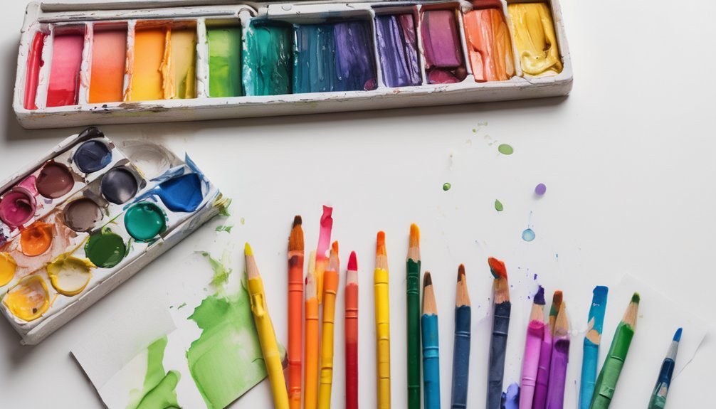 creative low mess art tools