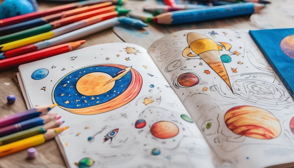 engaging imaginative space coloring