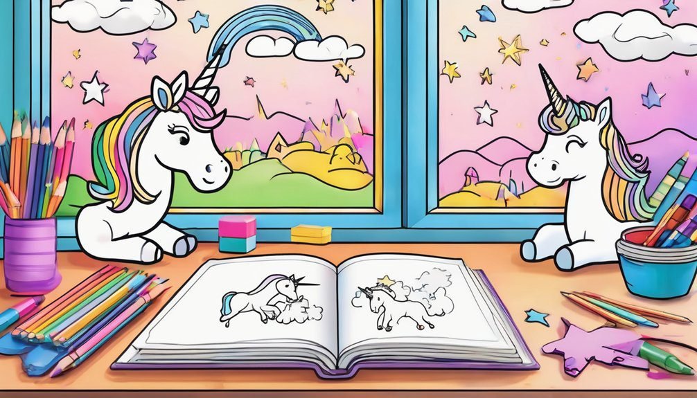 joyful unicorn coloring fun