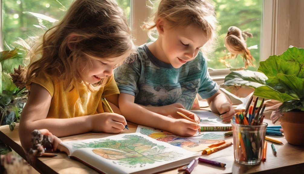 nature coloring fosters learning