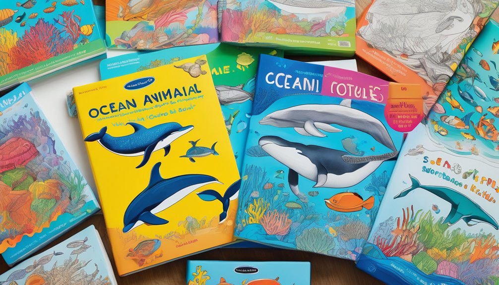 ocean coloring book skills