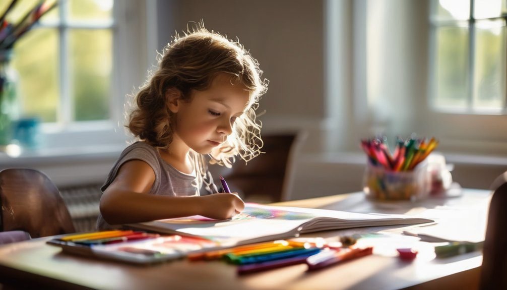 skills development through coloring