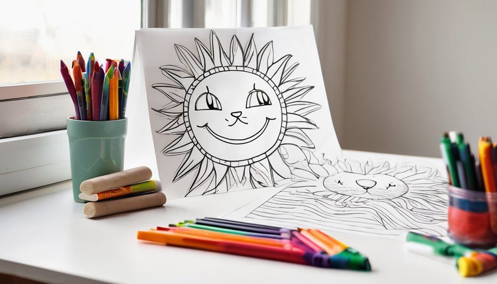toddler friendly coloring page selection