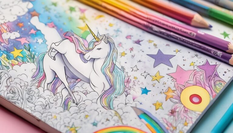 unicorn themed coloring books for kids